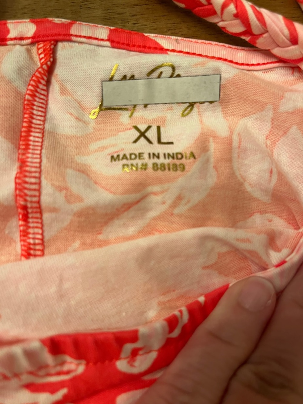 Lilly Pulitzer Coral Pink Floral Dress XL